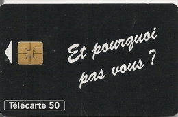 CARTE-PUBLIC-F707A-50U-11   /96-ARMEE  DE TERRE-VERSO TRAIT NOIR-N°SERIE 71111510-JD-UTILISE- TBE -LUXE - 1996