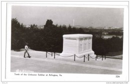 Post Card Photo Arlington Tomb Soldier Unknown - Arlington