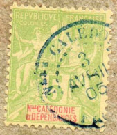 Nelle CALEDONIE : Type De 1892 (allégories) Dentelé 14 X 13 1/2 - - Used Stamps