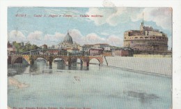 BF32515 Castle S Angelo E Tateatre Roma  Italy  Front/back Image - Castel Sant'Angelo