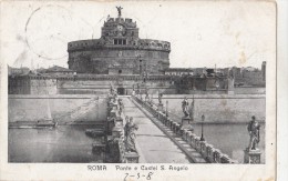 BF32528 Ponte E Castel S Angelo  Roma  Italy  Front/back Image - Castel Sant'Angelo