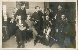 CARTE PHOTO ORCHESTRE MUSICIENS Violon Violoncelle Guitare Gros Plan - Music And Musicians