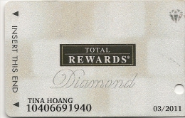 CLE-MAGNETIQUE-USA-HOTEL-TOTAL REWARDS DIAMOND-LAS VEGAS-TBE - Hotelsleutels