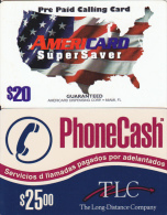 2 Cartes USA SuperSaver Et TLC PhoneCash - Andere & Zonder Classificatie