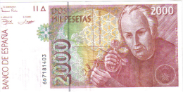 BILLETE ESPAÑA  - 2000 PESETAS  1970 - [ 4] 1975-… : Juan Carlos I