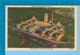 Montreal P. Quebec Canada ( Université De Montréal  ) Postcard Carte Postale 2 Scans - Sherbrooke