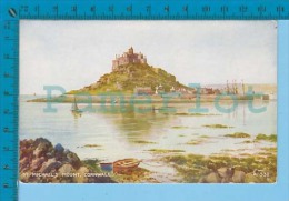 Cornwall England ( St. Michael's Mount ) Postcard Carte Postale 2 Scans - St Michael's Mount