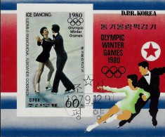 DPR KOREA WINTER OLYMPIC GAMES ICE DANCING Sc 1897 CTO MNH 1979 - Invierno 1980: Lake Placid