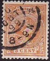 1891 Prinses Wilhelmina 3 Cent Oranje NVPH 34 - Usati