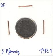 5 Reichspfennig Allemagne / Germany 1921 - 5 Rentenpfennig & 5 Reichspfennig