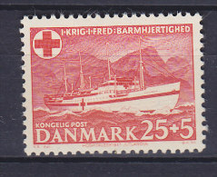 Denmark 1951 Mi. 329 Lazaret Ship Lazarettschiff Jutlandia Red Cross Rotes Kreuz Croix Rouge MH* - Unused Stamps