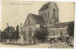 VERNEUIL  - Eglise Et Monument. Eglise En Reconstrution. Rare. - Sonstige & Ohne Zuordnung