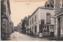 CPA CHATEAUGIRON BOULEVARD DE LA GARE - Châteaugiron