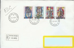 1994 VATICANO - ANNO INTERNAZIONALE DELLA FAMIGLIA - USATI SU BUSTA  - VA025/14 - Used Stamps