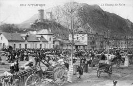 FOIX - LE CHAMP DE FOIRE - SUPERBE CARTE TRES TRES ANIMEE - TOP !!! - Foires