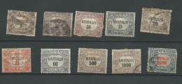 10 Timbres De Service Hongrie 1921  Dentelés - Servizio