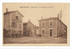 10323 - Pont De Vaux Place Renaud La Gendarmerie Et Le Poste - Pont-de-Vaux