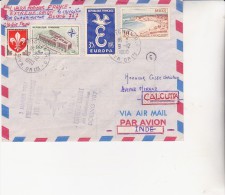 LETTRE PREMIERE LIAISON AERIENNE AIR FRANCE -- FRANCE -EXTREME ORIENT PAR BOEING 707 -3 JANV 1961 - Primeros Vuelos