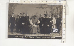 PO7914C# TORINO - MONCALIERI - REAL COLLEGIO CARLO ALBERTO - PRIMA COMUNIONE 1912 - BAMBINI No VG - Moncalieri