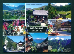 AUSTRIA  -  Zillertal  Multi View  Unused Postcard As Scan - Zillertal