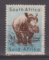 Zuid Afrika South Africa Gestempeld Used ; Neushoorn, Rhino, Rinoceronte - Rhinoceros