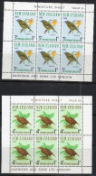 New Zealand 1966 - Health - 3d + 1d Bell Bird & 4d + 1d Weka Rail Miniature Sheets HM In Margins MS841 Cat £13 SG2020 - Nuevos