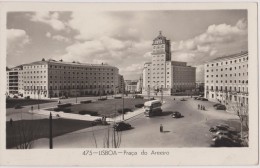 PORTUGAL,PORTUGUES,LISBONNE,LISBOA,IL YA 50 ANS,PRACA DO AREERO,bus à 2 étages,carte Animée - Lisboa