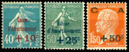 246 à 248  AU PROFIT DE LA CAISSE D'AMORTISSEMENT 1927 - Ongebruikt