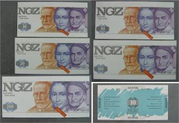 5 Ungebrauchte Euro-Testnoten Der Fa. "NGZ" - Zum Testen Von Geldautomaten - Otros & Sin Clasificación