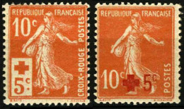 146 147 AU PROFIT DE LA CROIX ROUGE  1914 - Unused Stamps