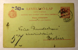 Hungary H & G # 25, Pse Postal Card, Used, Issued 1900 - ...-1867 Vorphilatelie