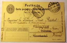 Switzerland H&G # 34, Pse Postal Card, Used, Issued 1905/07 - Brieven En Documenten