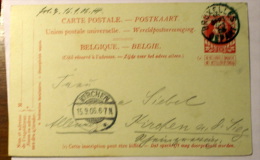 Belgium H & G # 42, Pse Postal Card, Used, Issued 1905 - Andere & Zonder Classificatie