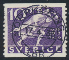 Sweden Suède Sverige: Facit 247A, 10ö Violet Post Office, VF Used NORRKÖPING Lyx Cancel (DCSV00170) - 1930- ... Rouleaux II