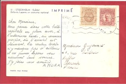 Y&T N°74A+98  STOKHOLM    Vers      FRANCE  Le    1917      2 SCANS - Lettres & Documents