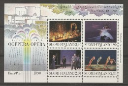 Finland Finnish Opera Balet MNH - Unused Stamps