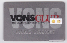 USA - Carte VONS CLUB - Credit Cards (Exp. Date Min. 10 Years)