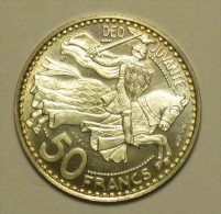 Monaco ESSAI ARGENT / Silver 50 Francs 1950 # 3 - Uncirculated