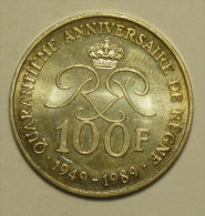Monaco 100 Francs 1989 Argent / Silver # 2 - 1960-2001 Nouveaux Francs