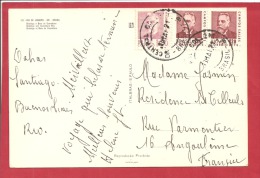 Y&T N°843X2+845  RIO DE JANEIRO      Vers      FRANCE  Le    1971      2 SCANS - Lettres & Documents