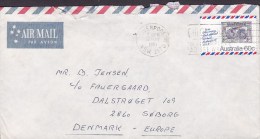 Australia Airmail Par Avion LIVERPOOL (N.S.W.) 1981 Cover To Denmark Old Airmail Stamp On Stamp - Cartas & Documentos