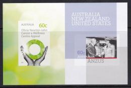 Australia 2012 ANZUS & Olivia Newton John Cancer Appeal Special Imperforate MS MNH - Ungebraucht