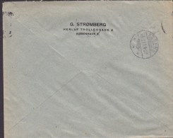 Denmark G. STRØMBERG Herluf Trollesgade 2,  KJØBENHAVN K. (1.) 1917 Cover Brief To ASSENS Arrival (2 Scans) - Storia Postale