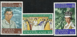 Cayman Islands 1977 25th Anniversary Coronation MNH - Iles Caïmans