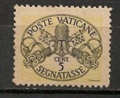 Timbres - Vatican - 1945 - Taxes - 5 Cent. - - Strafport