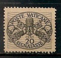 Timbres - Vatican - 1945 - Taxes - 20 Cent. - - Segnatasse