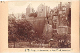 Dépt 80 - SAINT-VALÉRY-SUR-SOMME - Photographie Collée Sur Carton D'origine, 1904 - Anciens Remparts, Promenade - Photo - Saint Valery Sur Somme