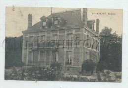 Champigny (89)  : GP D'une Villa Bourgeoise En 1910 PF. - Champigny