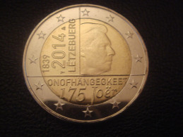 2014 Luxembourg / LUSSEMBURGO 2 EURO  175° Anniv. INDIPENDENZA UNC - Luxemburg