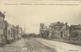 CPA De RIBECOURT - L´Eglise, Côté Sud, Et Les Maisons Voisines Après Le Bombardement De 1918. - Ribecourt Dreslincourt